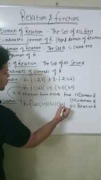 Class 11 &12 relation and functions