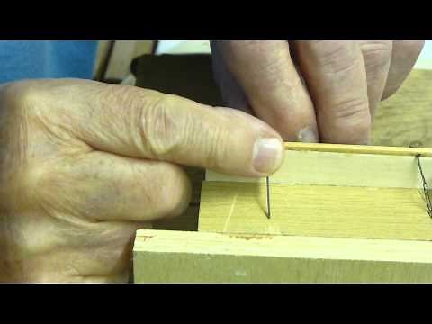 Attaching shrouds to model ships