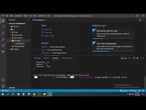 how to install json server in vs code