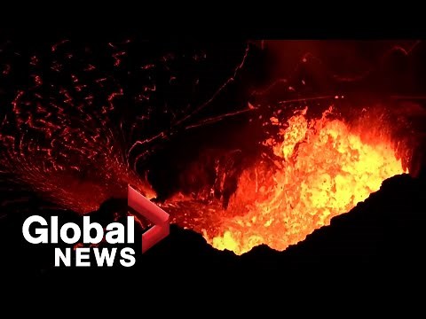 Lava erupts from Hawaii's Kilauea volcano in stunning video