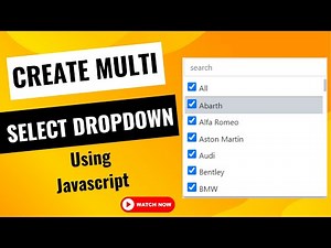 Multiselect Dropdown With Search Bar Using JavaScript || Create Multi Select Checkbox With Searching