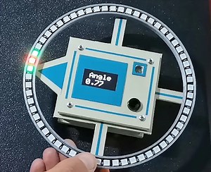 This electronic compass guides you using LEDs and OLED display | Arduino Blog