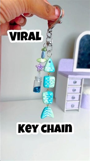 Viral Fish Key Charm #diy #craft # charm #keychain