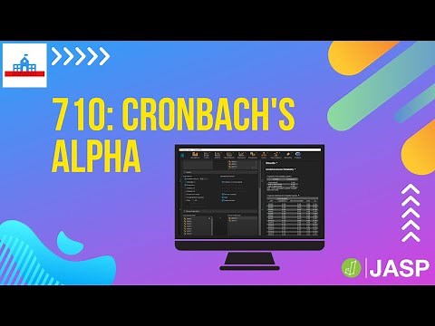 710: Cronbach's alpha in JASP