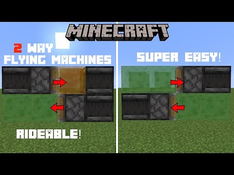 Minecraft Tutorial: NEW SMALLEST FLYING MACHINE! (RIDEABLE)