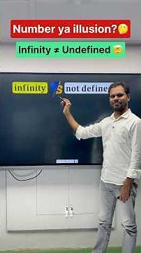Difference between infinity and not defined🤔 | Infinity vs Undefined #infinity #undefined #maths