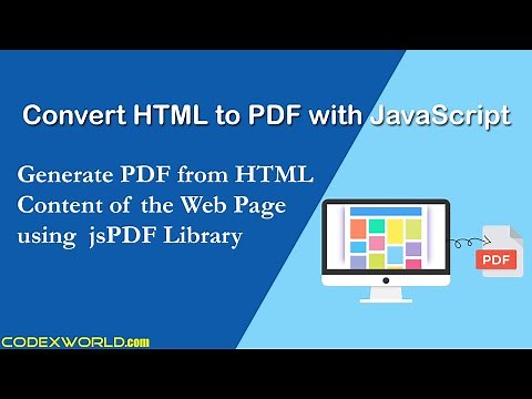 Convert HTML to PDF using JavaScript