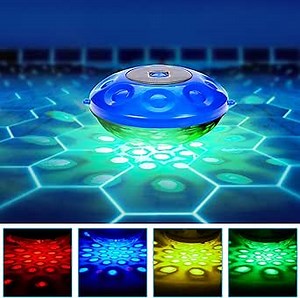 Floating Pool Lights,LED Light with Remote IP68 Waterproof Solar Pool Light That Float,Light up RGB Swimming Pool Float Accessories for Above Ground Inground Pool,Pond,Bath,Hot tub,Spa Party Decor