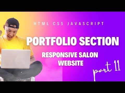HTML CSS JAVASCRIPT : Portfolio section | Part 11