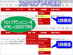 ドロップダウンメニューとは？HTML＋CSSだけで簡単に作る方法 [ホームページ作成] All About