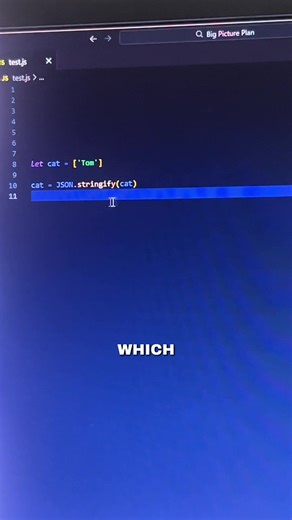 Stringify is just used to convert a value into a JSON string