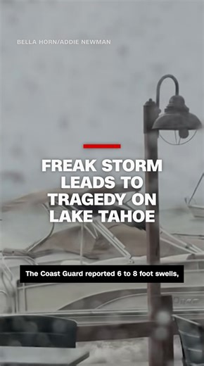 Six people were confirmed dead and two others were missing after a boat capsized on Lake Tahoe in California during a powerful weekend thunderstorm that whipped up high waves, officials said. The US Coast Guard and the El Dorado County Sheriff's Office responded Saturday afternoon to D. L. Bliss State Park following reports of 10 people in the water, officials said. Two people were rescued and taken to a hospital. Read more: https://cnn.it/44fLuKP | CNN