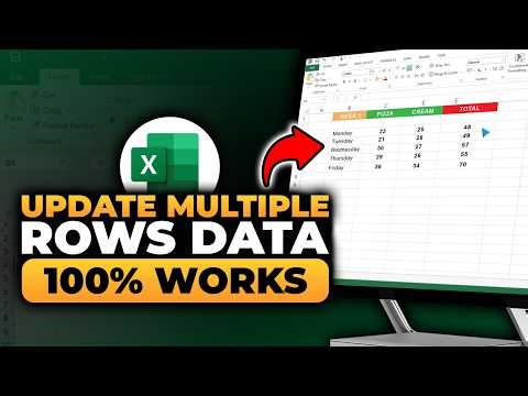 How To Update Multiple Rows Data in Excel (FAST & EASY) | 100% WORKS | NO Yapping, To The Point!