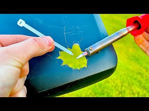 Ingenious way to repair broken plastics with plastic welding method