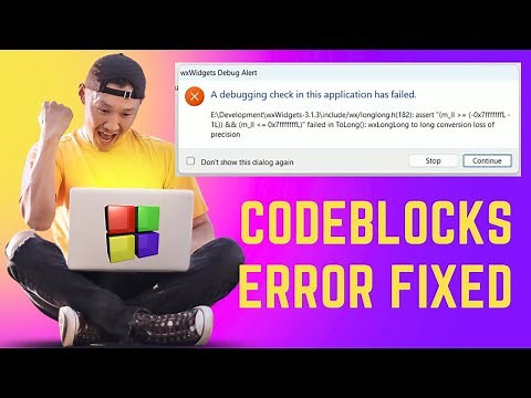 How to fix a debugging check in this application has failed Codeblocks