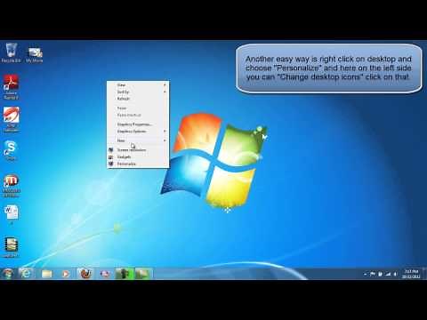 HOW TO DISPLAY MY COMPUTER ICON ON THE DESKTOP IN WINDOWS 7