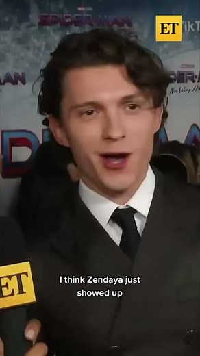 Tom Holland STOPS Interview To Watch Zendaya's Arrival #shorts