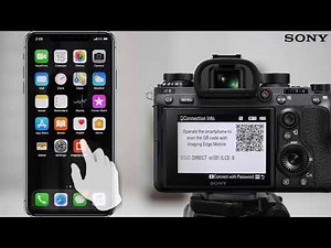 How to make a Wi-Fi connection using QR code For iPhone/iPad (Imaging Edge Mobile app)