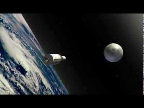 Apollo 11 moon landing animation