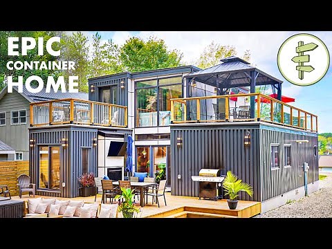 Mind-Blowing Modular Shipping Container Home with Open-Concept Design - Full Tour