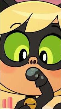 Cat Noir becomes the rival of a real cat! 🐈‍⬛ | Miraculous Chibi | Disney Channel Animation