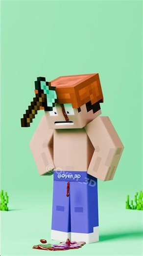 Minecraft Helmet Realistic Physics Simulation Part 2 | Blender