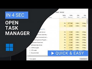 How to Open Task Manager on Win 10 & 11