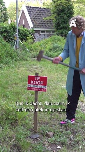 Mini-huisje naast Paradiso staat 'te koop'