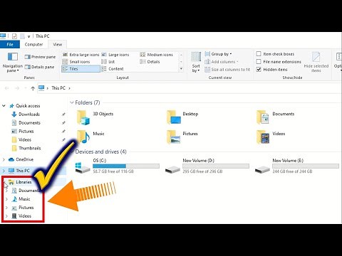 How to Show Libraries in File Explorer