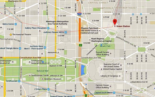 See a Map and Directions to Union Station in Washington DC