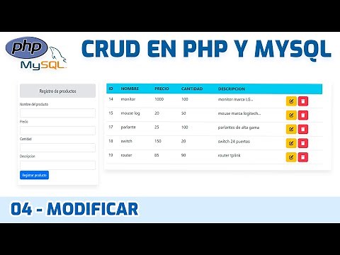 How to create a CRUD application in PHP and MySQL | Bootstrap - MVC #04 - Modify