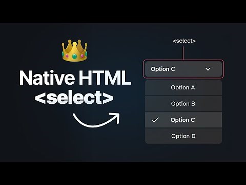 You Can Style The Native HTML Select With CSS