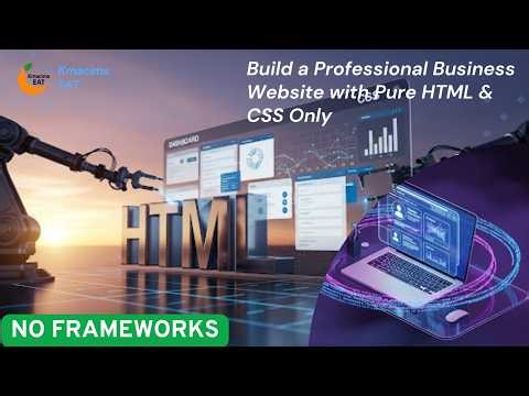 Build a Professional Business Website with HTML & CSS Only — No Frameworks (2026)