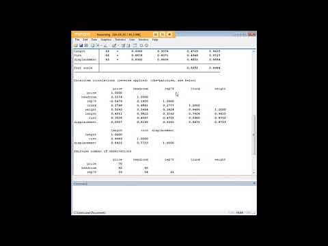 Stata Cronbach's Alpha