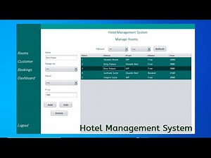 Hotel Management System Using Java Part 1