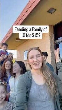 Feeding a Family of 10 for $15? #largefamilymeals #shorts