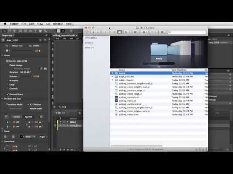 Adobe Edge Animate CC Tutorial | Adding Custom Video Controls