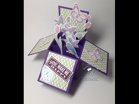 👑 Stampin' Up! Card in a Box Explosion Card