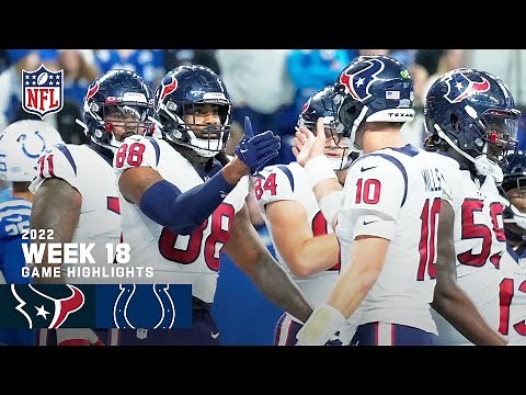 Houston Texans vs. Indianapolis Colts | 2022 Week 18 Game Highlights