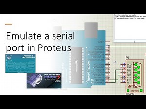 How to emulate a serial port in Proteus?