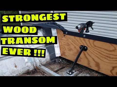 ULTIMATE Jon Boat Wood Transom Install
