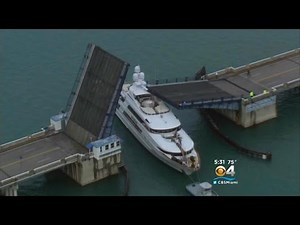 Cameras Capture Drawbridge Crashing Down On Yacht