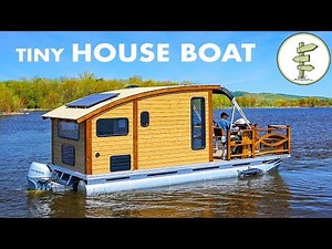 Woodworker Builds The Perfect Tiny House Boat for Life on the Water
