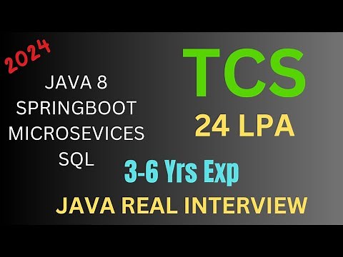 TCS 3 Years Interview Experience | Java Spring Boot | Microservices