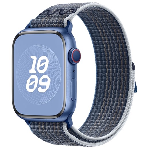 [$1.69] Bracelet de montre en nylon à boucle pour Apple Watch Series 10 42 mm / 9 41 mm (bleu orage)