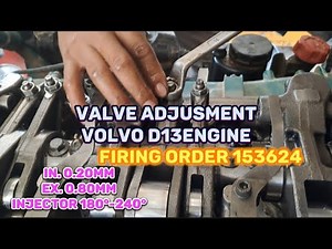 Volvo model fmx 400 d13 engine valve adjustment #etstutorialvlogs #valveadjust #engine