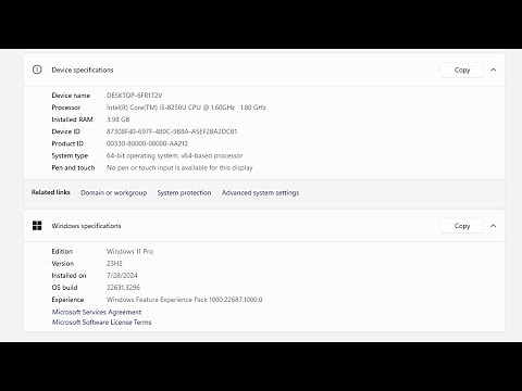 How to open system properties in windows 11