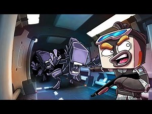 Minecraft | ALIEN BASE CHALLENGE - Alien Horde Attacks! (Don't Get EATEN)