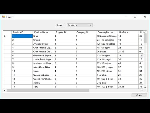 C# Tutorial - How to read excel file | FoxLearn