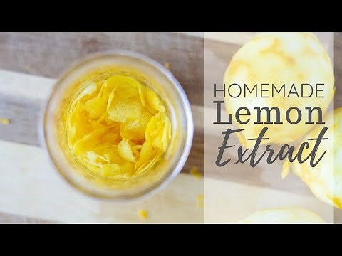 How To Make Homemade Lemon Extract